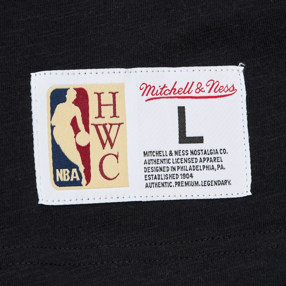 Black Orlando Magic Hardwood Classics Felt Applique Slub T-Shirt | NBA