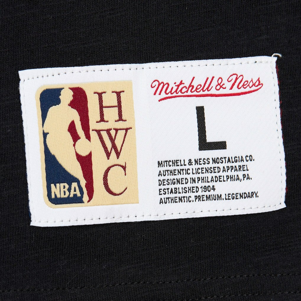 Black Boston Celtics Hardwood Classics Felt Applique Slub T-Shirt | NBA
