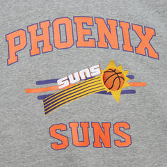 Heather Gray Phoenix Suns Hardwood Classics All Over 4.0 Pullover Sweatshirt | NBA