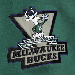Heather Gray Milwaukee Bucks Hardwood Classics All Over 4.0 Pullover Sweatshirt | NBA