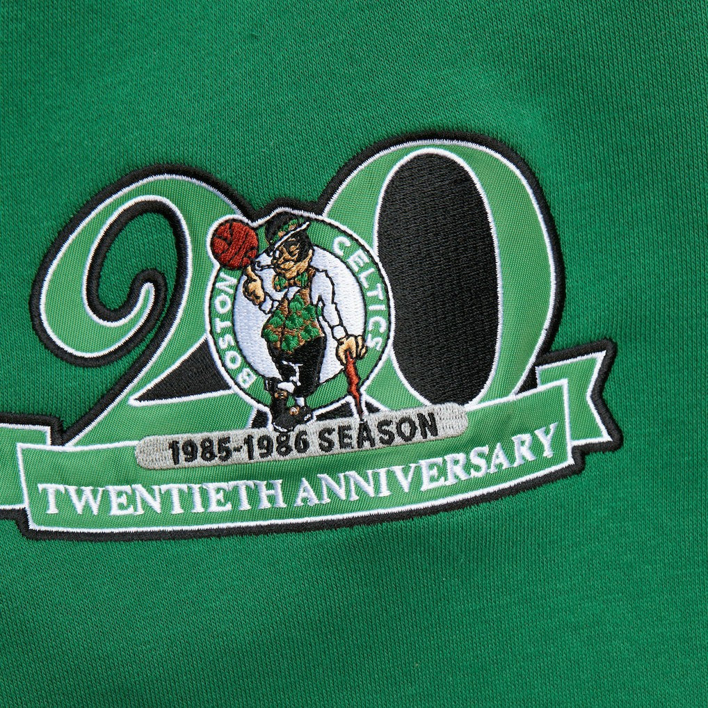 Heather Gray Boston Celtics Hardwood Classics All Over 4.0 Pullover Sweatshirt | NBA