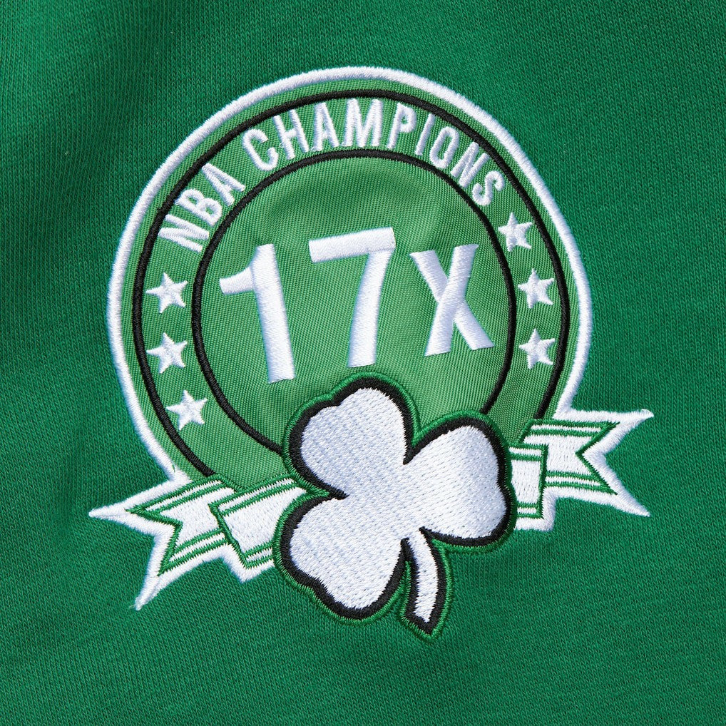 Heather Gray Boston Celtics Hardwood Classics All Over 4.0 Pullover Sweatshirt | NBA
