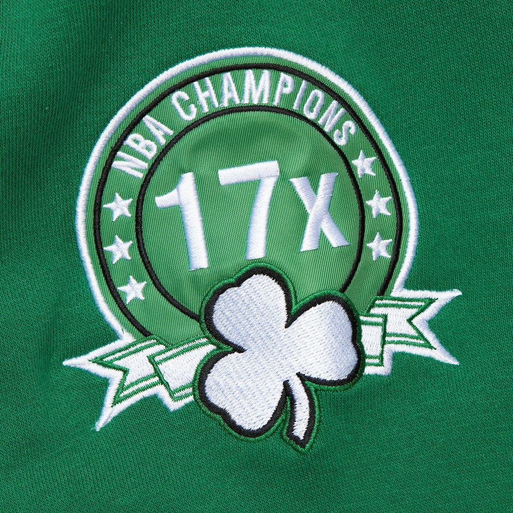 Heather Gray Boston Celtics Hardwood Classics All Over 4.0 Pullover Sweatshirt | NBA