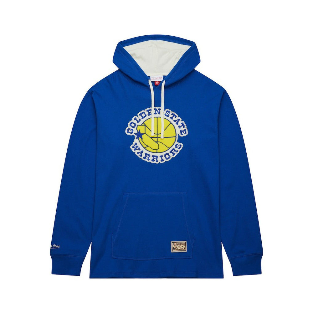 Royal Golden State Warriors Hardwood Classics Lightweight Thermal Pullover Hoodie sale | NBA