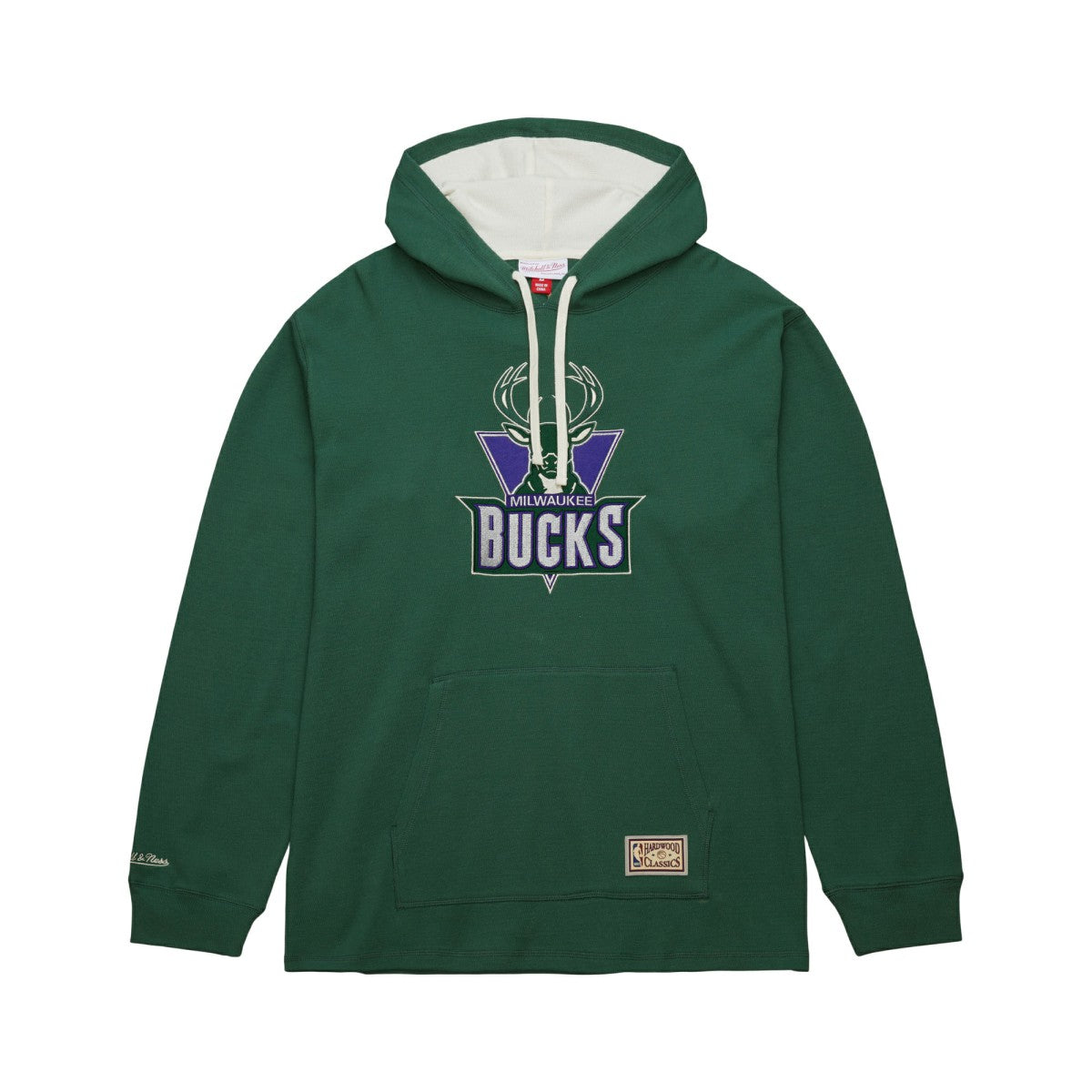 Green Milwaukee Bucks Hardwood Classics Lightweight Thermal Pullover Hoodie | NBA