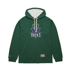 Green Milwaukee Bucks Hardwood Classics Lightweight Thermal Pullover Hoodie | NBA
