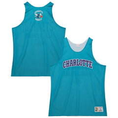 Teal/White Charlotte Hornets Hardwood Classics Reversible Mesh Practice Jersey | NBA