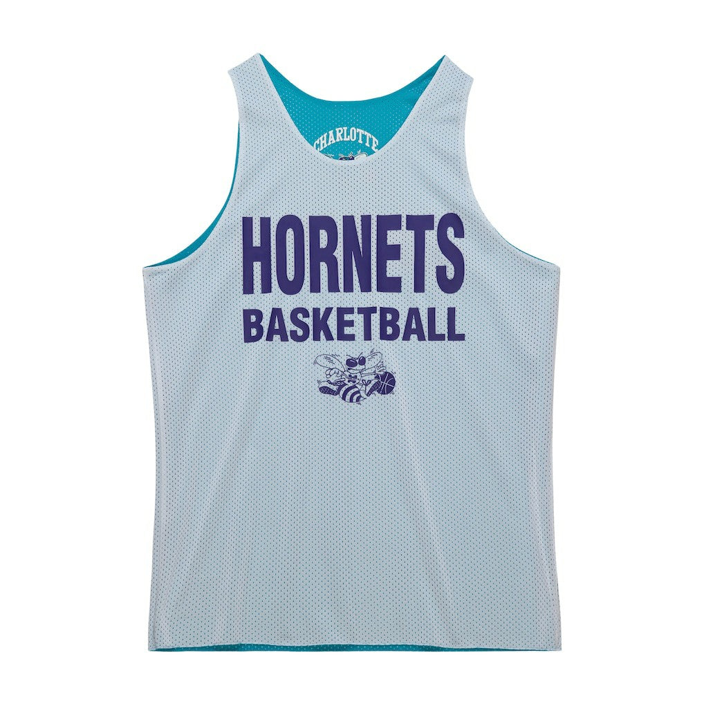 Teal/White Charlotte Hornets Hardwood Classics Reversible Mesh Practice Jersey | NBA