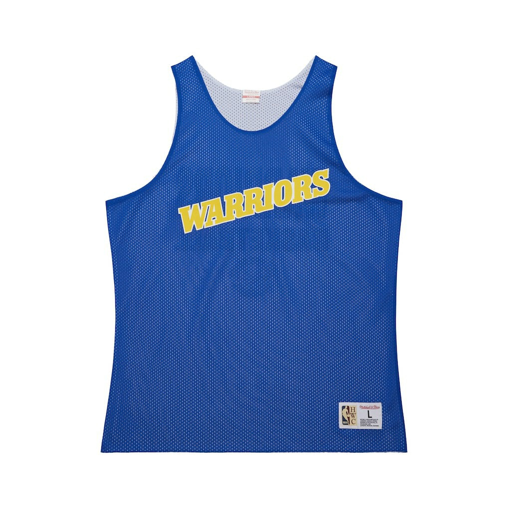Royal/White Golden State Warriors Hardwood Classics Reversible Mesh Practice Jersey sale | NBA