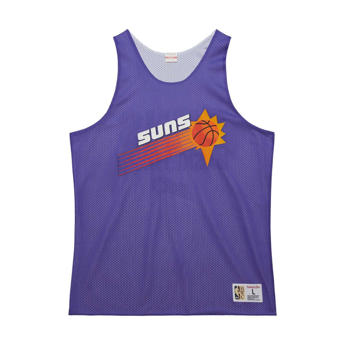Purple/White Phoenix Suns Hardwood Classics Reversible Mesh Practice Jersey | NBA