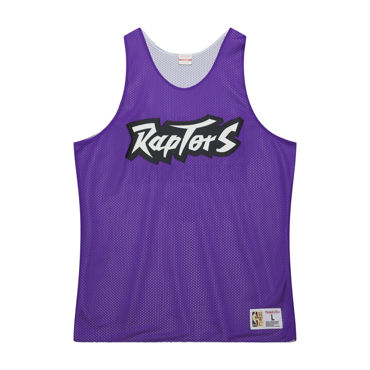 Purple/White Toronto Raptors Hardwood Classics Reversible Mesh Practice Jersey | NBA