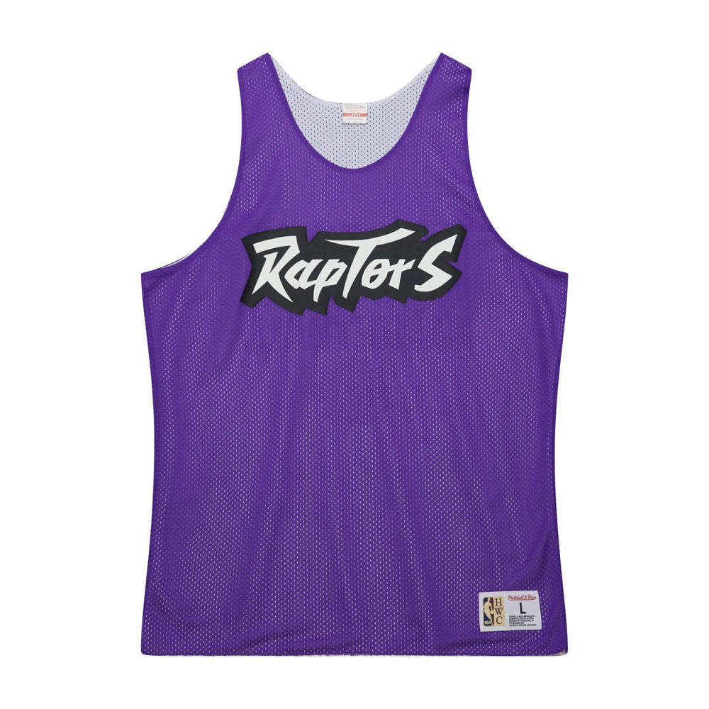 Purple/White Toronto Raptors Hardwood Classics Reversible Mesh Practice Jersey | NBA