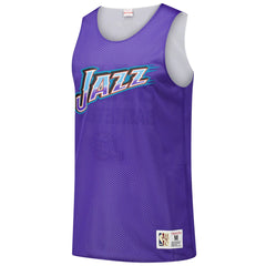 Purple Utah Jazz Hardwood Classics Reversible Mesh Practice Jersey | NBA
