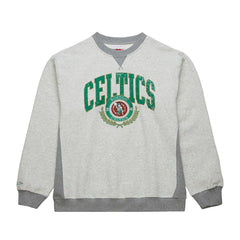 Heather Gray Boston Celtics Vintage Logo Pullover Sweatshirt | NBA