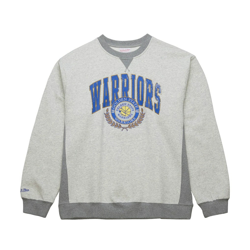 Heather Gray Golden State Warriors Vintage Logo Pullover Sweatshirt sale | NBA