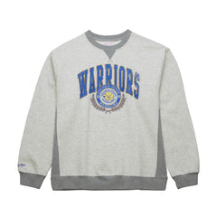 Heather Gray Golden State Warriors Vintage Logo Pullover Sweatshirt sale | NBA