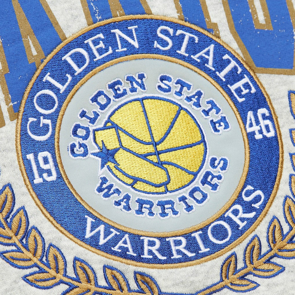 Heather Gray Golden State Warriors Vintage Logo Pullover Sweatshirt sale | NBA
