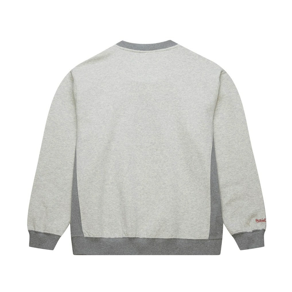 Heather Gray Chicago Bulls Vintage Logo Pullover Sweatshirt | NBA