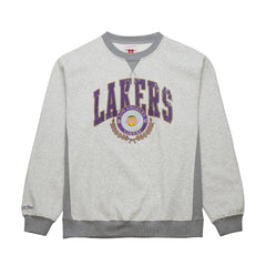 Heather Gray Los Angeles Lakers Vintage Logo Pullover Sweatshirt | NBA