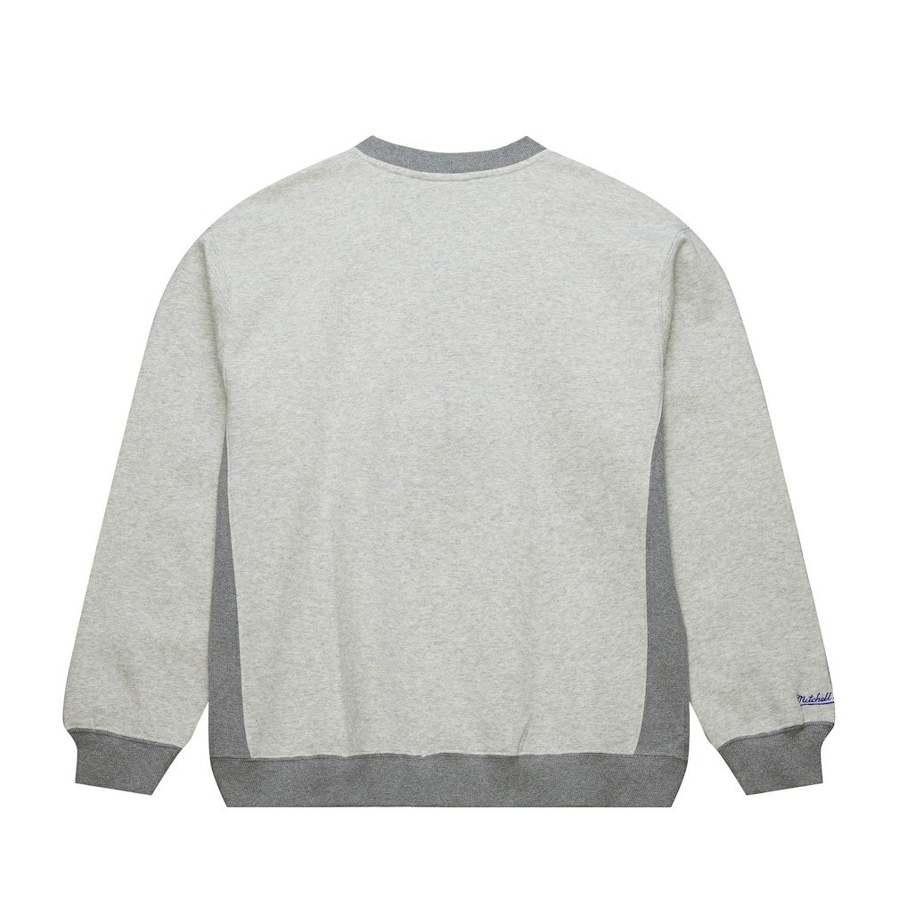 Heather Gray Philadelphia 76ers Vintage Logo Pullover Sweatshirt | NBA