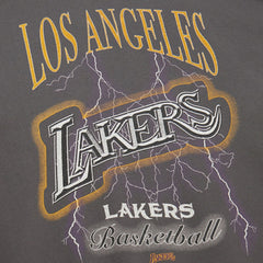 Charcoal Los Angeles Lakers Women's Hardwood Classics Lightweight Pullover Sweatshirt | NBA