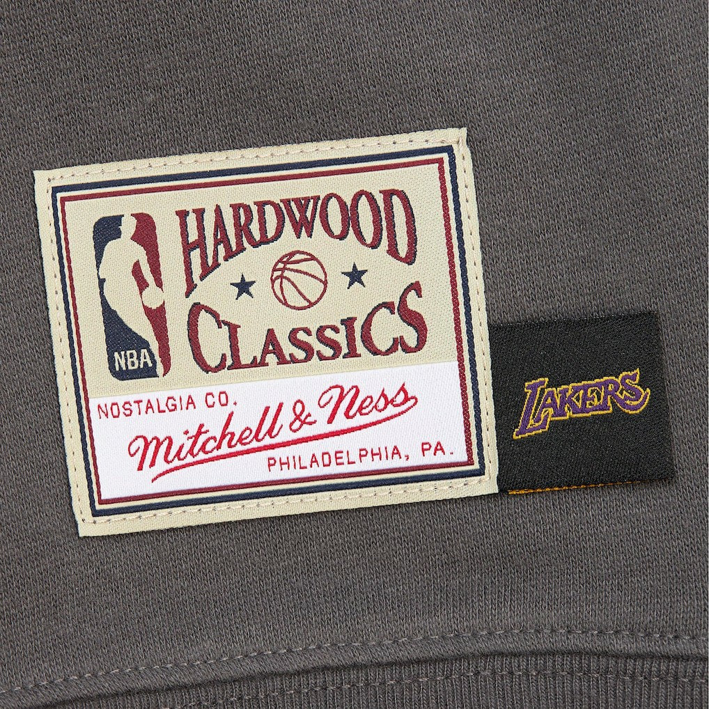 Charcoal Los Angeles Lakers Women's Hardwood Classics Lightweight Pullover Sweatshirt | NBA