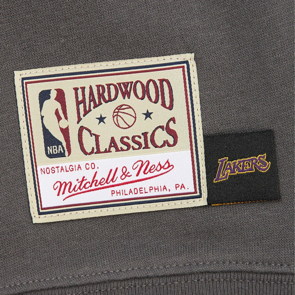 Charcoal Los Angeles Lakers Women's Hardwood Classics Lightweight Pullover Sweatshirt | NBA