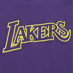 Purple Los Angeles Lakers Hardwood Classics Neon Nights Premium T-Shirt | NBA