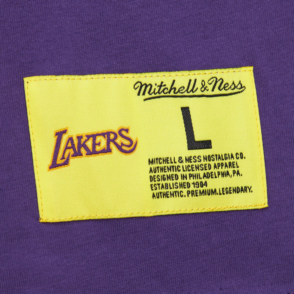 Purple Los Angeles Lakers Hardwood Classics Neon Nights Premium T-Shirt | NBA