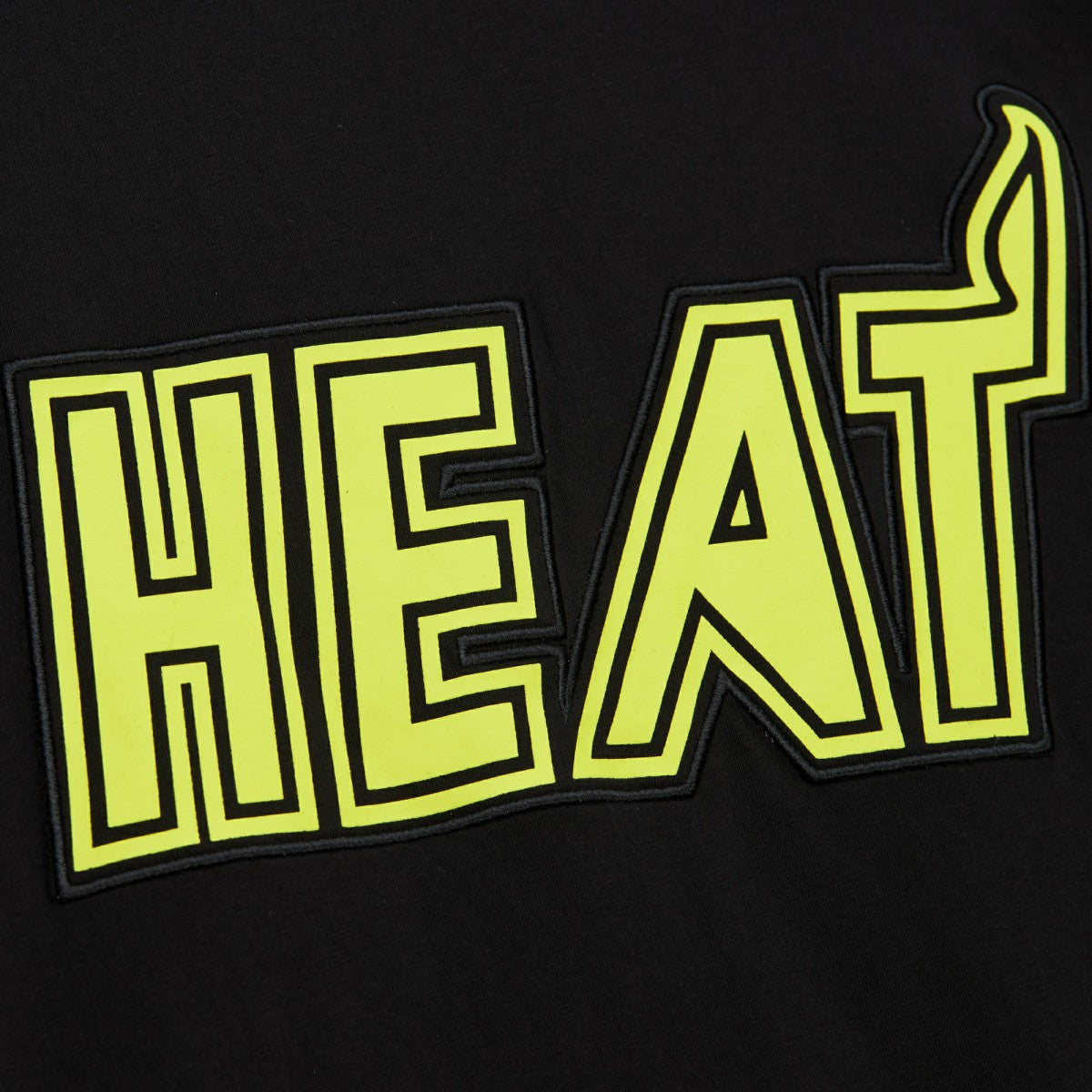 Black Miami Heat Hardwood Classics Neon Nights Premium T-Shirt | NBA