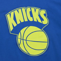Blue New York Knicks Hardwood Classics Neon Nights Premium T-Shirt | NBA
