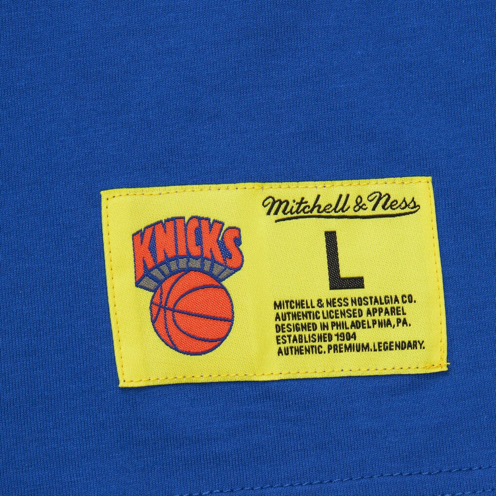 Blue New York Knicks Hardwood Classics Neon Nights Premium T-Shirt | NBA