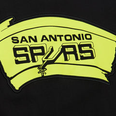 Black San Antonio Spurs Hardwood Classics Neon Nights Premium T-Shirt | NBA