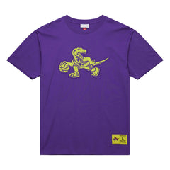Raptors Purple Toronto Raptors Hardwood Classics Neon Nights Premium T-Shirt | NBA