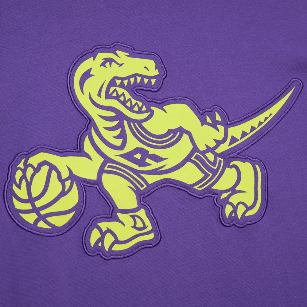 Raptors Purple Toronto Raptors Hardwood Classics Neon Nights Premium T-Shirt | NBA