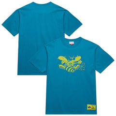 Teal Charlotte Hornets Hardwood Classics Neon Nights Premium T-Shirt | NBA