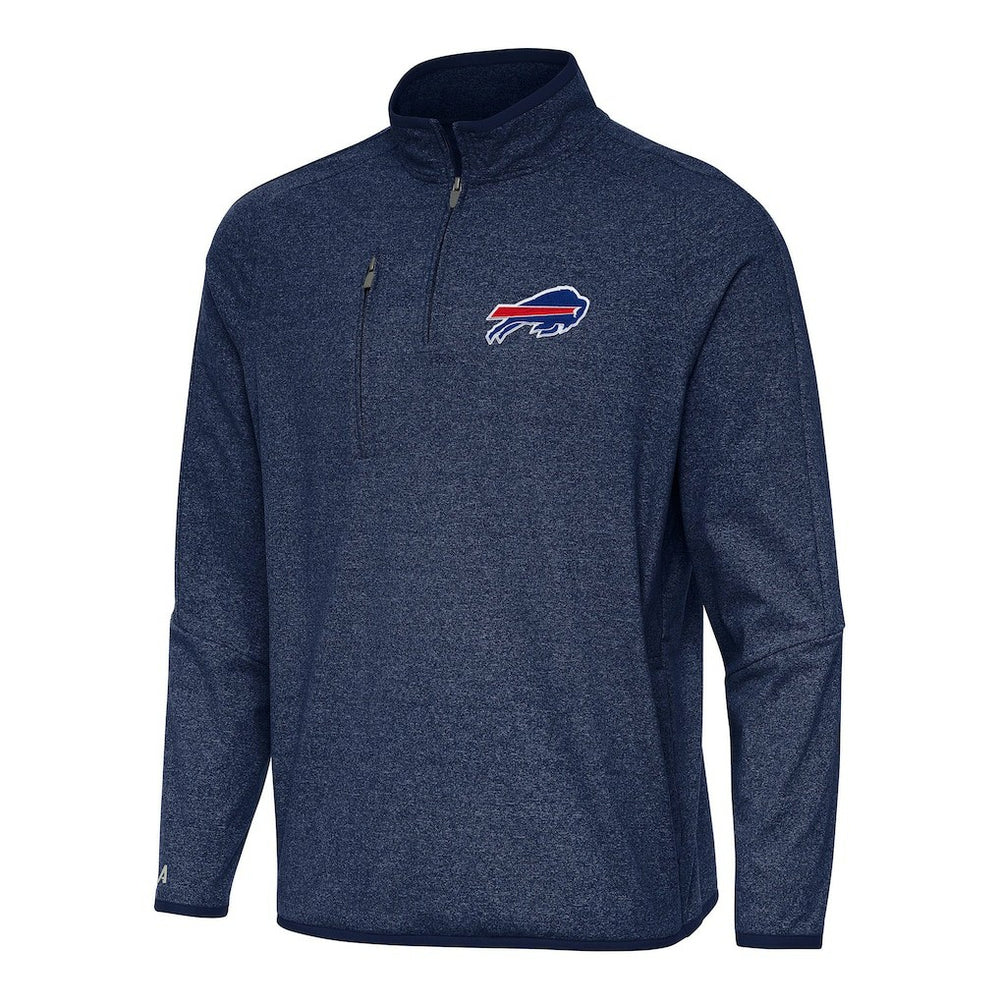 Buffalo Bills Antigua Certain Tri-Blend Quarter-Zip Top | NFL US