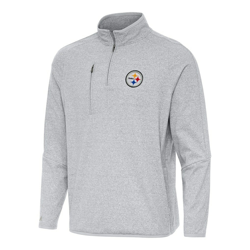 Pittsburgh Steelers Antigua Certain Tri-Blend Quarter-Zip Top | NFL US