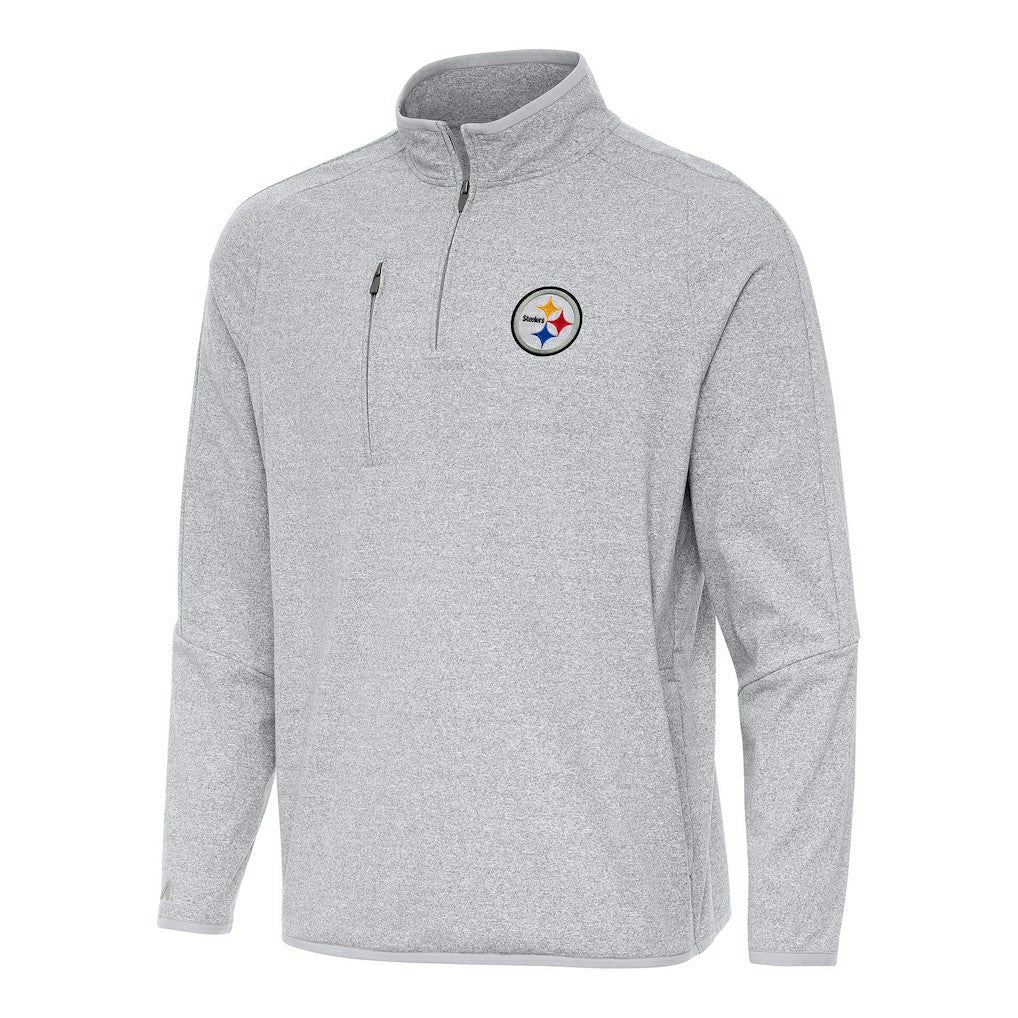 Pittsburgh Steelers Antigua Certain Tri-Blend Quarter-Zip Top | NFL US