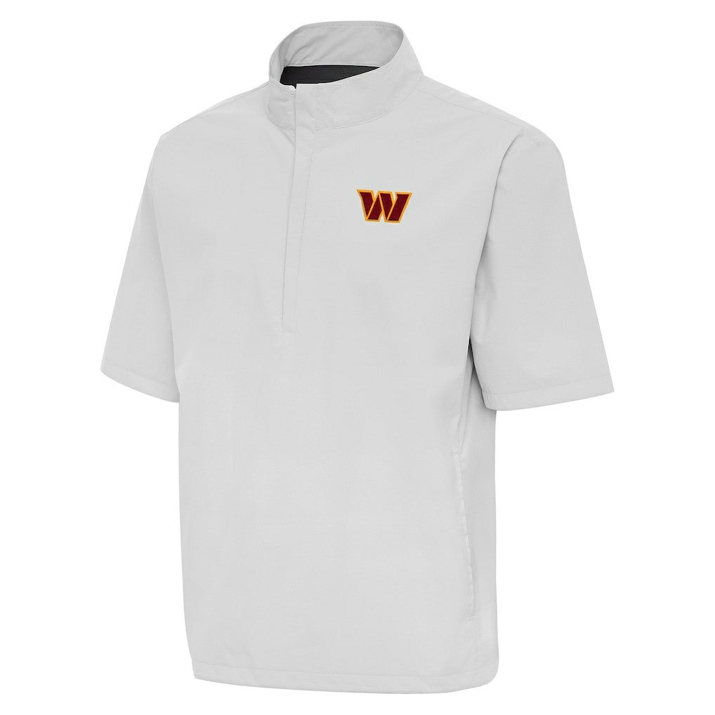 Washington Commanders Antigua Brisk Short Sleeve Quarter-Zip Windshirt | NFL Discount