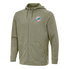 Miami Dolphins Antigua Effortless Full-Zip Hoodie | NFL Online
