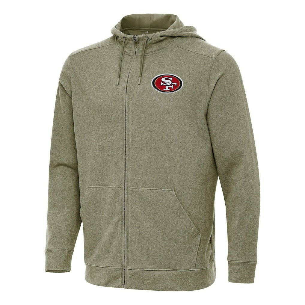 San Francisco 49ers Antigua Effortless Full-Zip Hoodie | NFL Discount