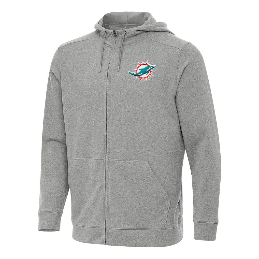 Miami Dolphins Antigua Effortless Full-Zip Hoodie | NFL New