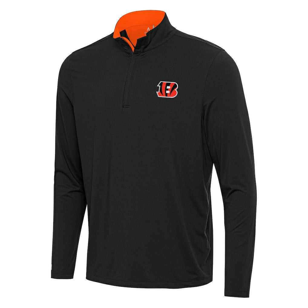 Cincinnati Bengals Antigua Content Quarter-Zip Pullover Top | NFL New