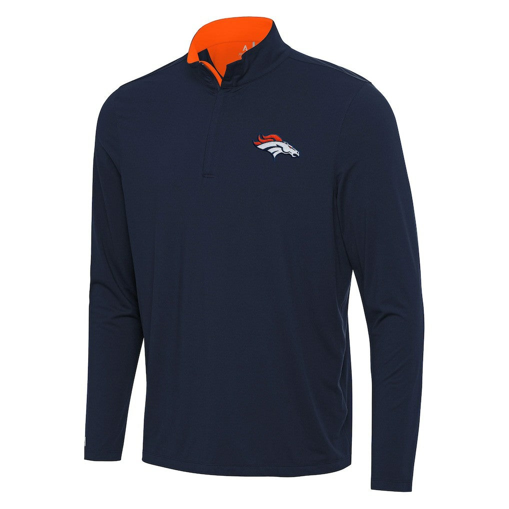 Denver Broncos Antigua Content Quarter-Zip Pullover Top | NFL US