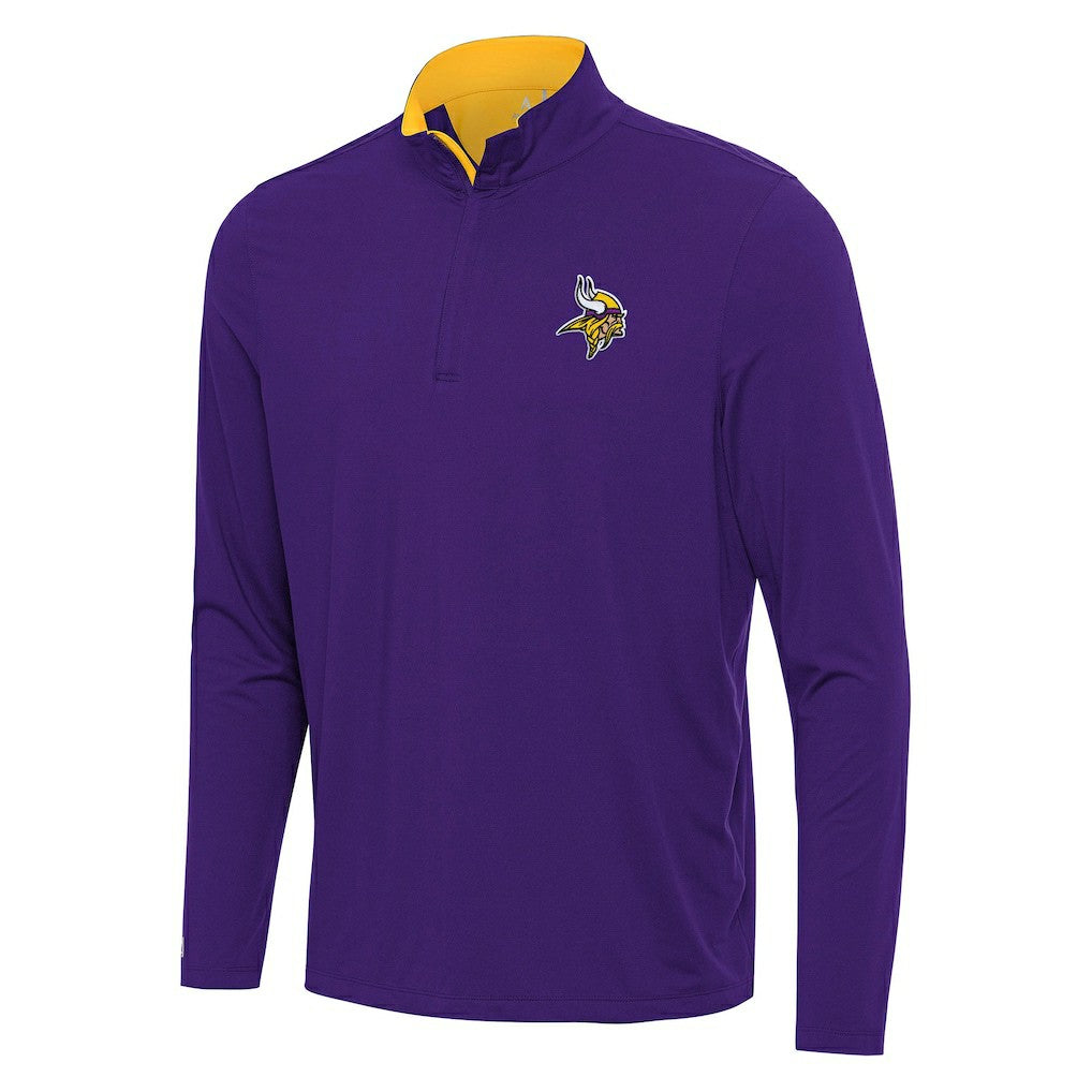 Minnesota Vikings Antigua Content Quarter-Zip Pullover Top | NFL New