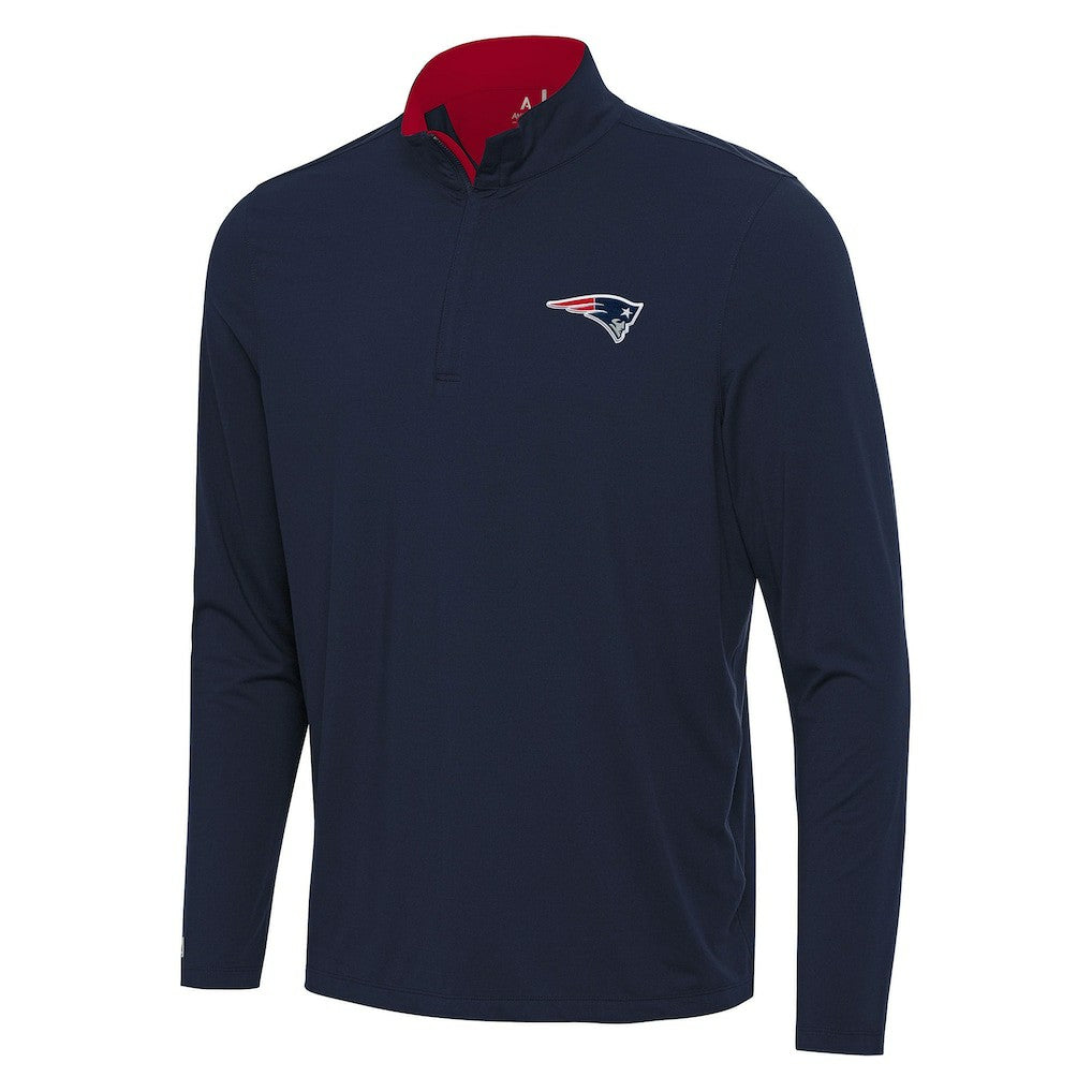 New England Patriots Antigua Content Quarter-Zip Pullover Top | NFL Online