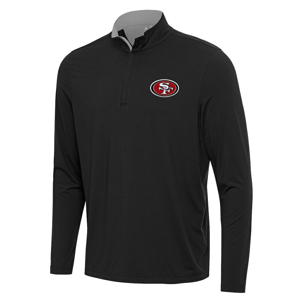 San Francisco 49ers Antigua Content Quarter-Zip Pullover Top | NFL Sale