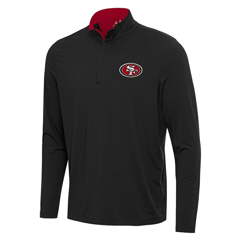 San Francisco 49ers Antigua Content Quarter-Zip Pullover Top | NFL Discount
