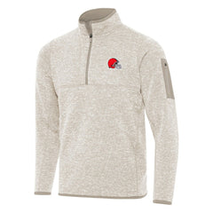 Cleveland Browns Antigua Fortune Quarter-Zip Pullover Jacket | NFL US